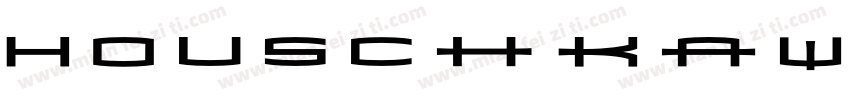 HouschkaW05-Bold Reg字体转换